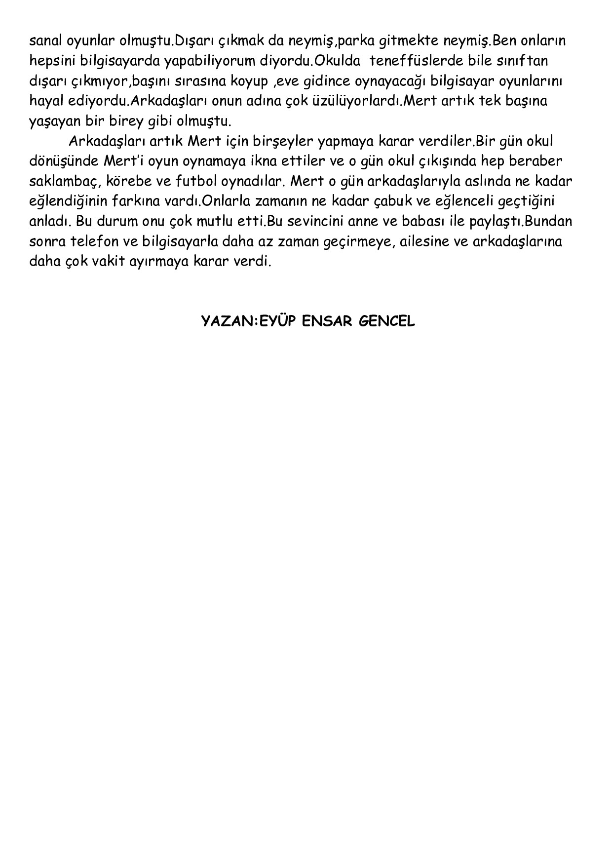 KÜÇÜK YAZARLAR DURAĞI by Selda Yönter - Ourboox.com