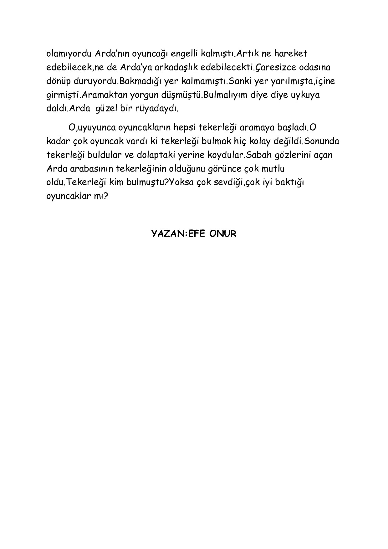 KÜÇÜK YAZARLAR DURAĞI by Selda Yönter - Ourboox.com