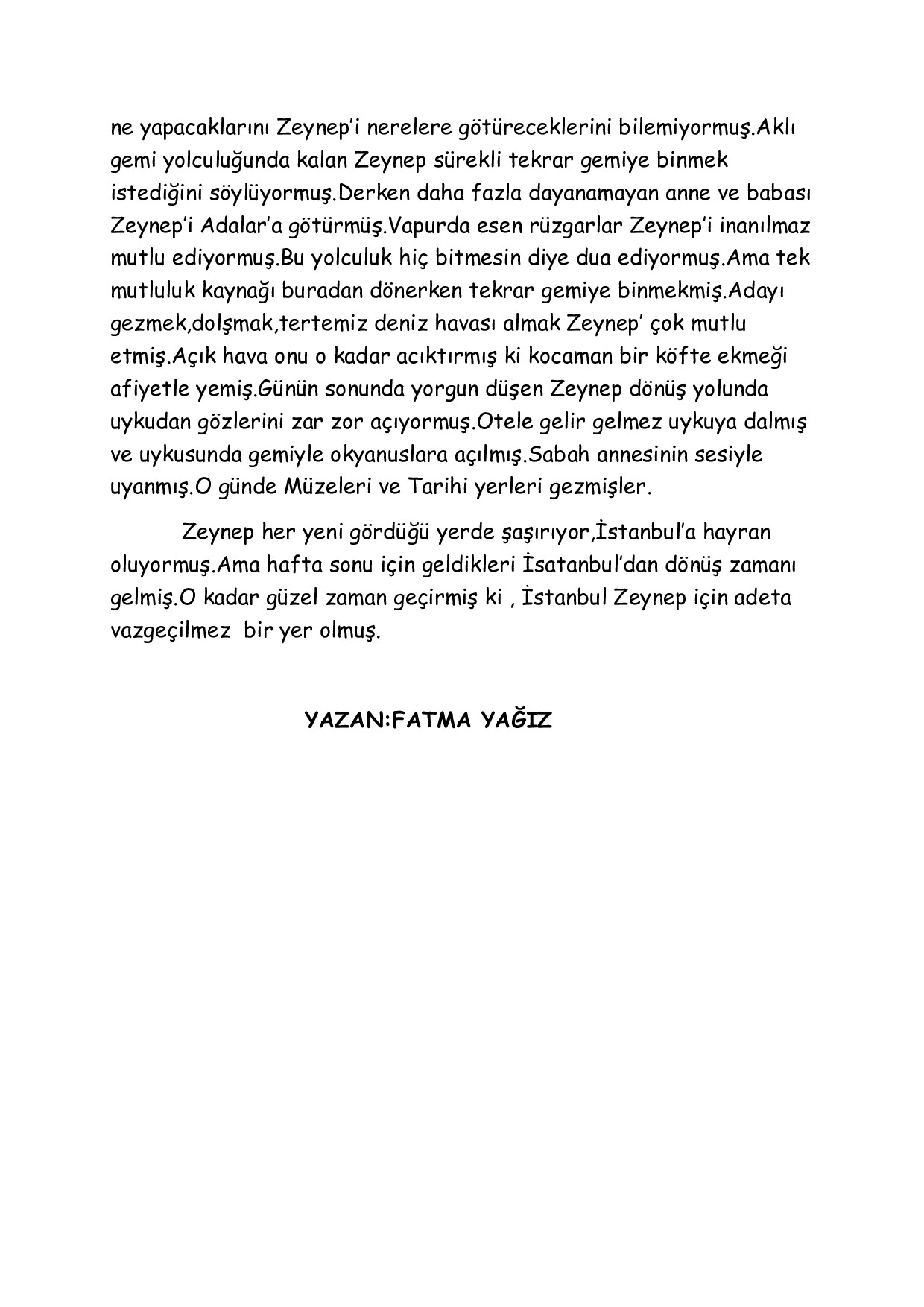 KÜÇÜK YAZARLAR DURAĞI by Selda Yönter - Ourboox.com