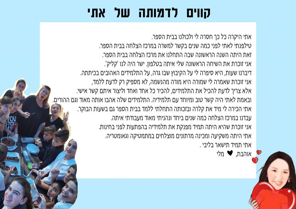 קווים לדמותה של אתי by Lior Vexler - Illustrated by צוות בית הספר "נווה חוף" - Ourboox.com