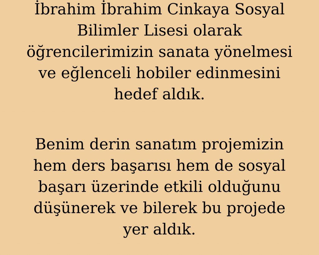 My DeepArt/İbrahim Cinkaya Sosyal Bilimler Lisesi by Batuhan Şengün - Ourboox.com
