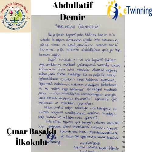 Haklarımı Öğreniyorum eTwinning Proje by Fatma DUMAN - Ourboox.com