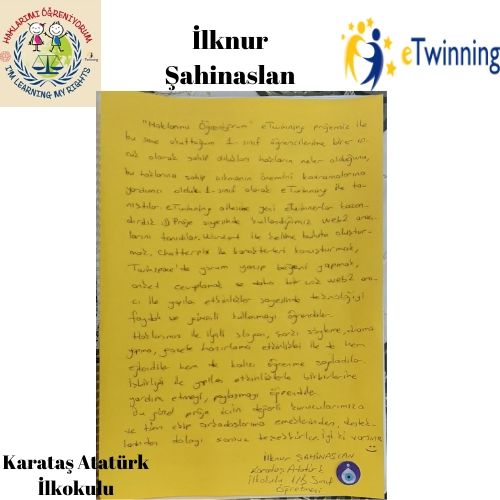 Haklarımı Öğreniyorum eTwinning Proje by Fatma DUMAN - Ourboox.com