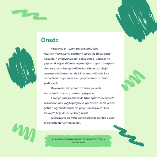 ATMIYORUM TOPLUYORUM DOĞAMI KORUYORUM by Türkan Hızlı - Ourboox.com