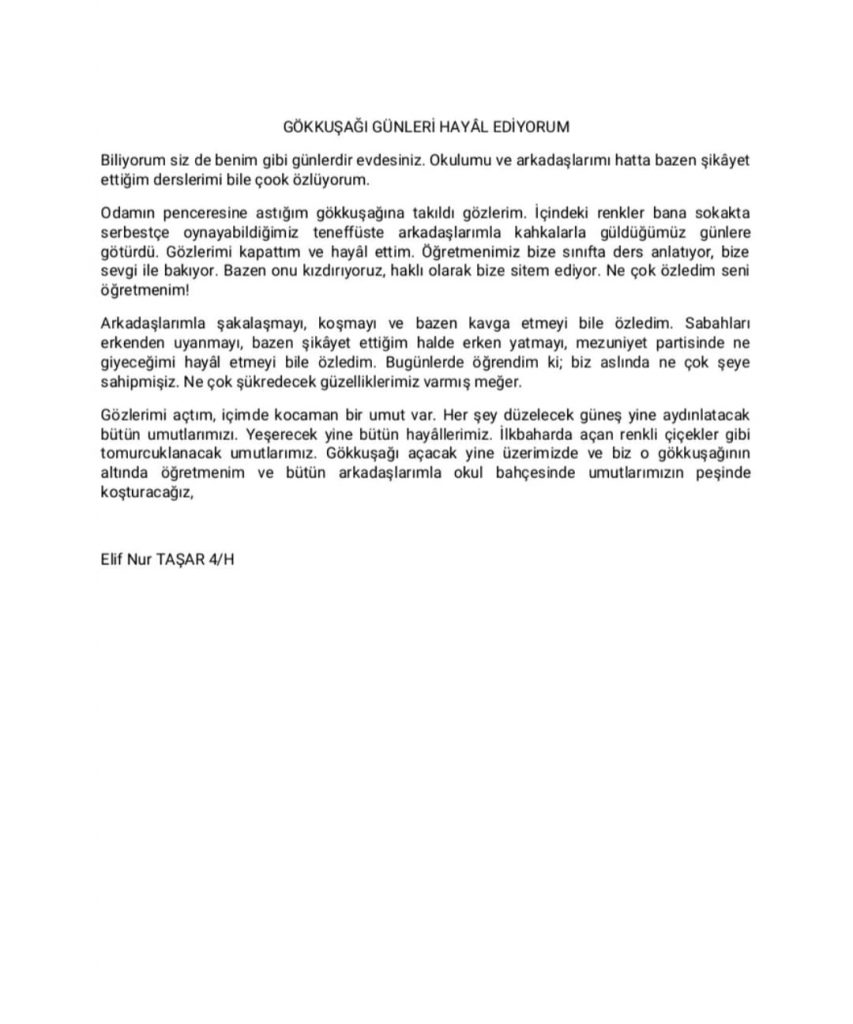 GÖKKUŞAĞI GÜNLERİNİ HAYAL EDİYORUM by Fatma Tandoğan Şahin - Ourboox.com