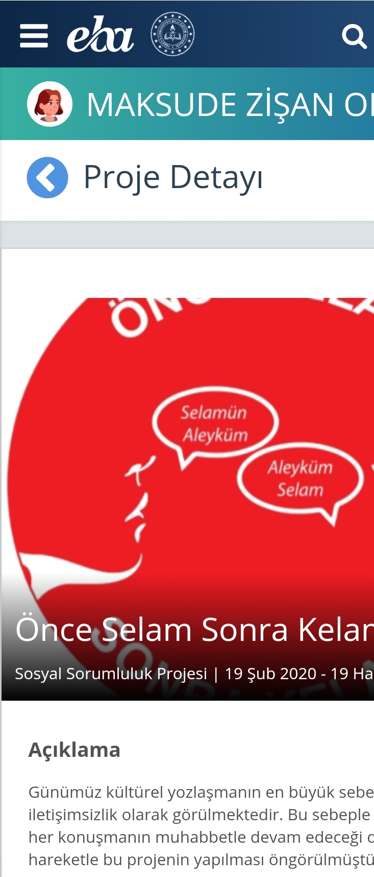 CİHO ÖNCE SELAM SONRA KELAM ETWİNNİNG PROJE SONU DEĞERLENDİRME by Pakize - Ourboox.com