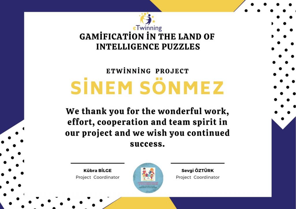 ZEKA BULMACALARI ÜLKESİNDE OYUNLAŞTIRMA PROJESİ ÖĞRETMEN KATILIM BELGELERİ by kadriye - Ourboox.com