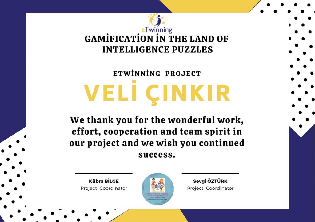 ZEKA BULMACALARI ÜLKESİNDE OYUNLAŞTIRMA PROJESİ ÖĞRETMEN KATILIM BELGELERİ by kadriye - Ourboox.com