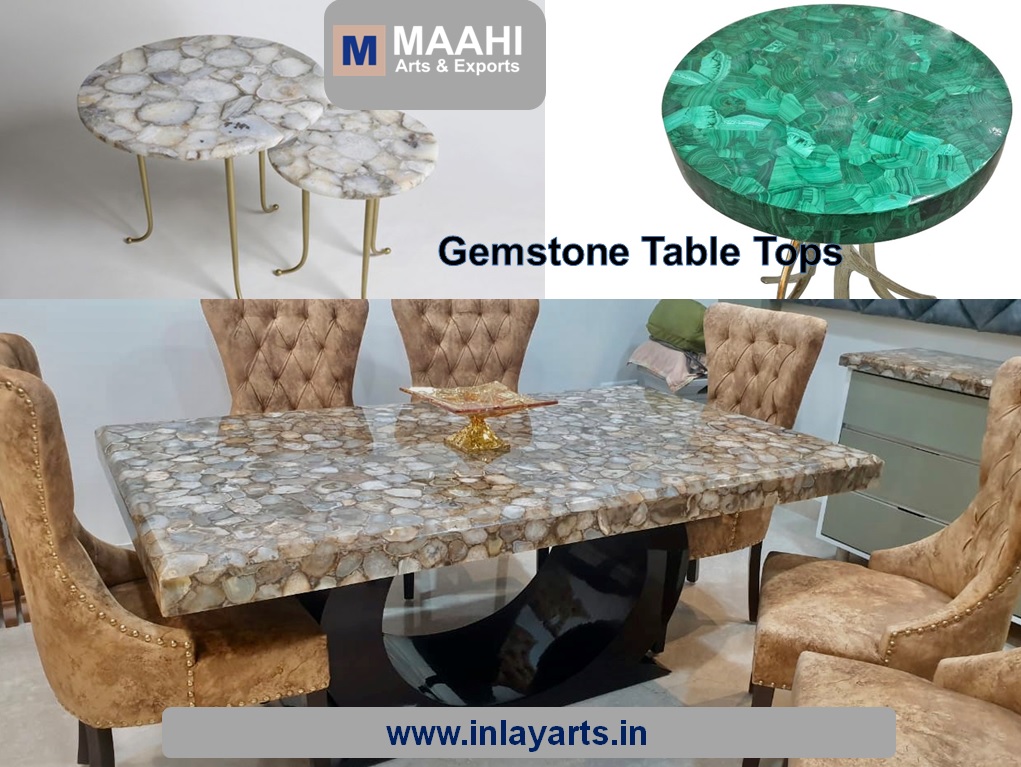 Semiprecious Stone Table Tops Maahi Arts & Exports Gemstone by pankaj chittora - Ourboox.com