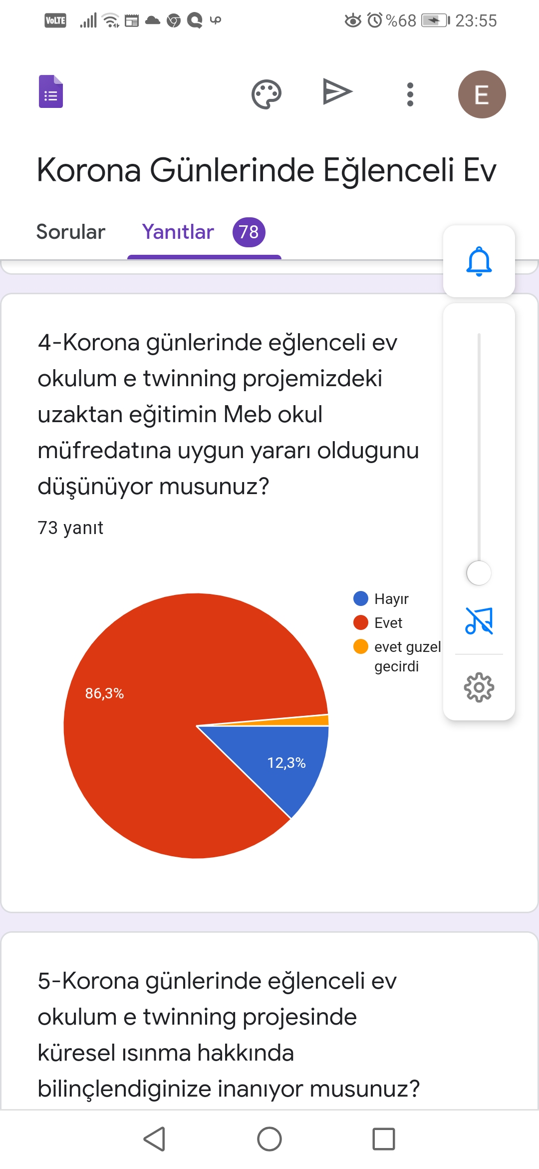 Korona Günlerinde Eğlenceli Ev Okulu Veli Değerlendirme Anketi by esma - Ourboox.com