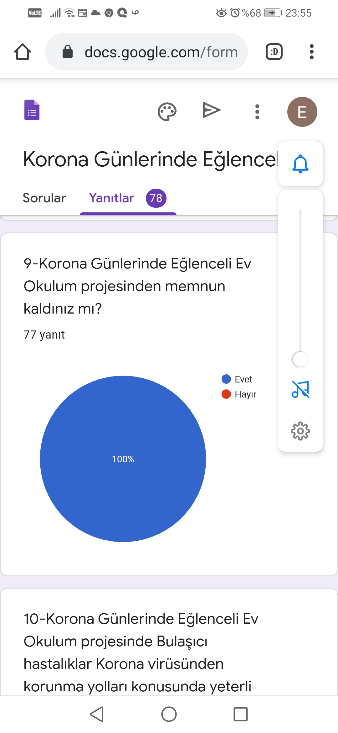 Korona Günlerinde Eğlenceli Ev Okulu Veli Değerlendirme Anketi by esma - Ourboox.com
