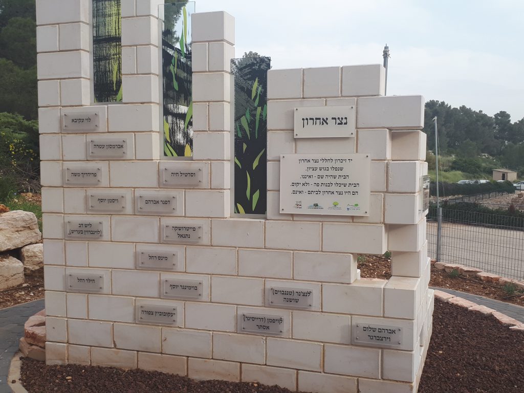 משה פרידריך מוצנח על הקיר