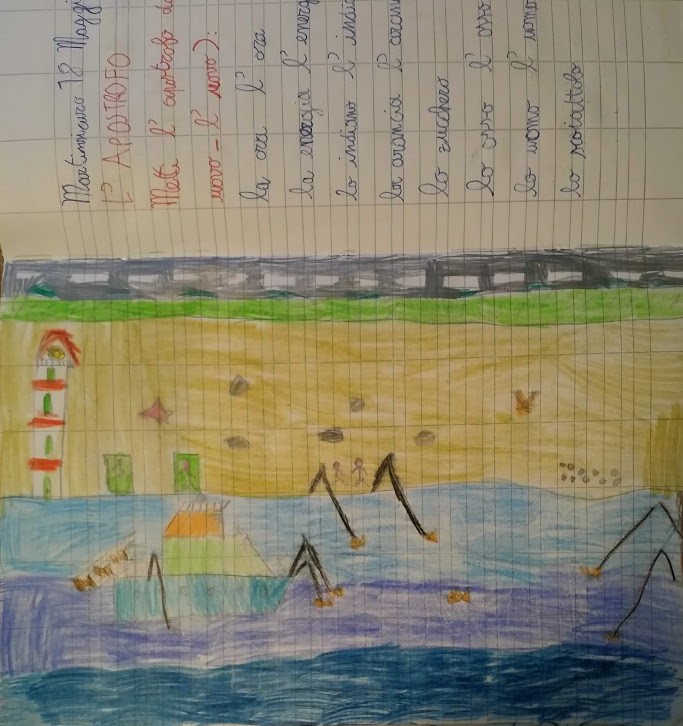 IL MARE SA PARLARE by DOME - Illustrated by Seconde A / C  Cavour IC. S. Pertini - Martinsicuro - Te  - Ourboox.com