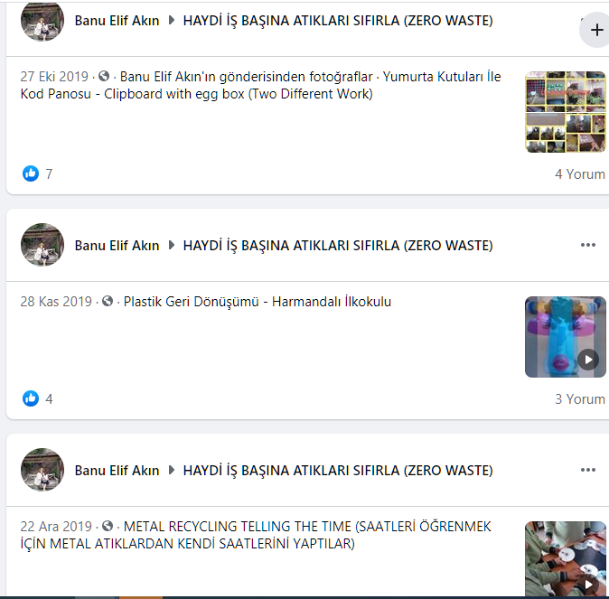 BLOG VE FACEBOOK PAYLAŞIMLARIM – ZERO WASTE (SIFIR ATIK) PROJESİ by BANU ELİF AKIN - Ourboox.com