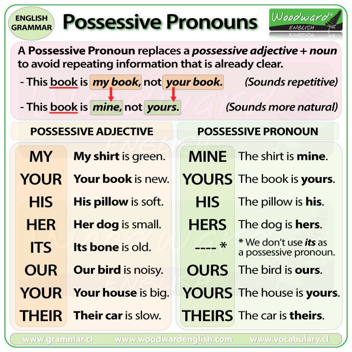 Possessive Pronouns by Dalia Egbaria - Ourboox.com
