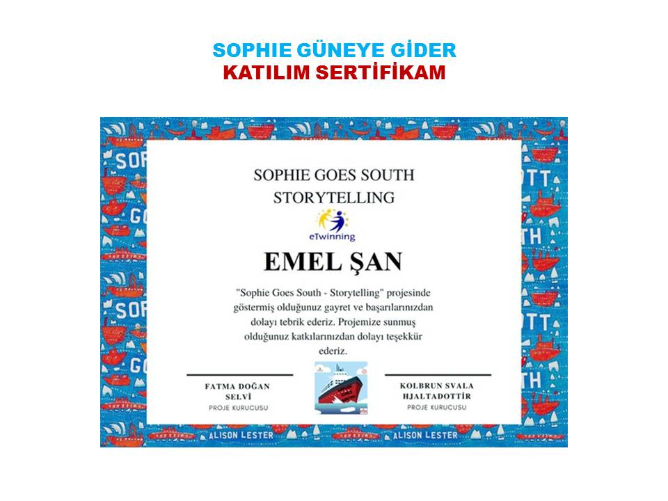 EMEL ŞAN SOPHIE GOES SOUTH PROJESİ FAALİYETLERİ by Emel san - Ourboox.com