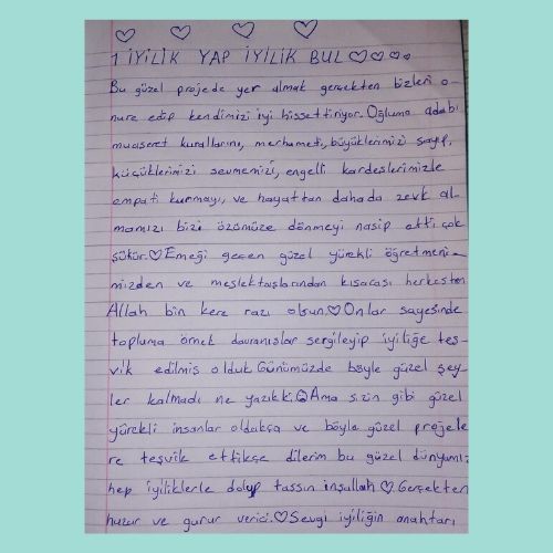 1İyilik Yap İyilik Bul Öğrenci ve Veli Proje Değerlendirmesi by zehra - Ourboox.com