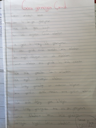 POEMS FROM THE PENCIL OF OUR STUDENTS BELONGING OUR PROJECT by Kazım Öğütlü - Ourboox.com