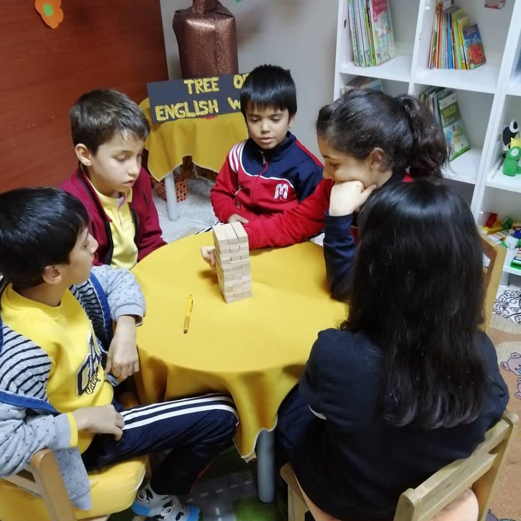 we are playing with our new words