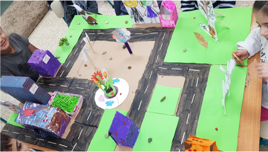 اللعب بالخطوط ,الاشكال والاجسام بكل مكان الروضة الساحة والبيت by njmh - Illustrated by المربيات نجمه زحالقه وامال نصر الدين - Ourboox.com