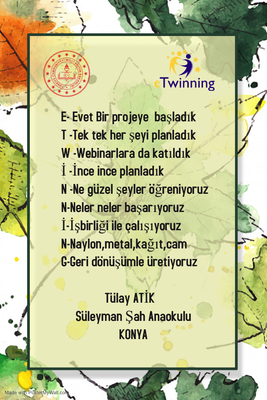 Proje İşbirlikçi Akrostiş Şiir Kitabımız by Dönüştürmek Güzeldir - Ourboox.com