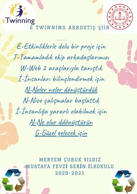 Proje İşbirlikçi Akrostiş Şiir Kitabımız by Dönüştürmek Güzeldir - Ourboox.com