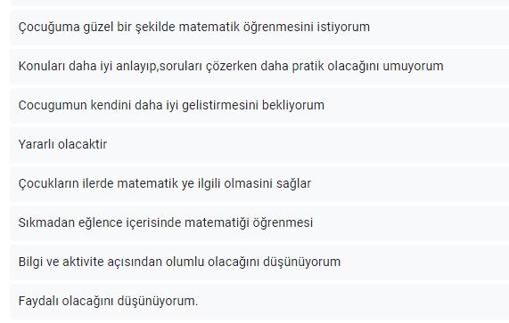 E-TWİNNİNG MATEMATİK NEŞELİ RÜYAM PROJE ÖNCESİ VELİ DEĞERLENDİRME ANKETİ by Matematik Neşeli Rüyam - Ourboox.com
