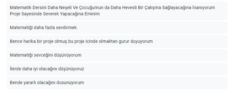 E-TWİNNİNG MATEMATİK NEŞELİ RÜYAM PROJE ÖNCESİ VELİ DEĞERLENDİRME ANKETİ by Matematik Neşeli Rüyam - Ourboox.com