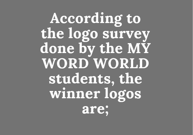 MY WORD WORLD Students’ Logo Survey by Pelin Elbasan - Ourboox.com