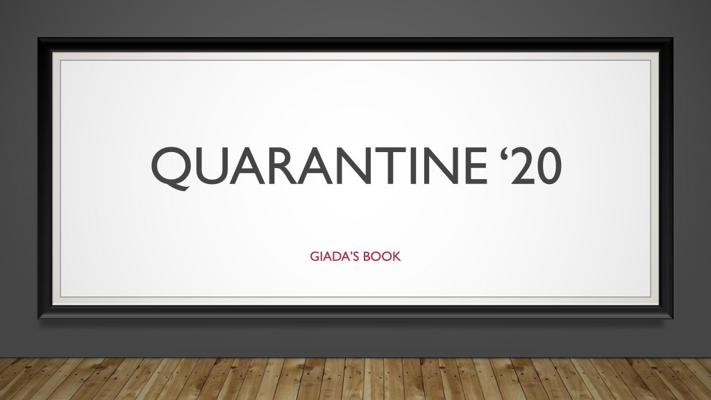 GIADA’S QUARANTINE BOOK by Giada Niero - Ourboox.com
