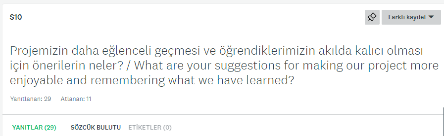 Bir Sanatçı Doğuyor Projesi Öğrenci Ön Anketi Analiz Sonuçları by Ayşe ERKAYA - Ourboox.com