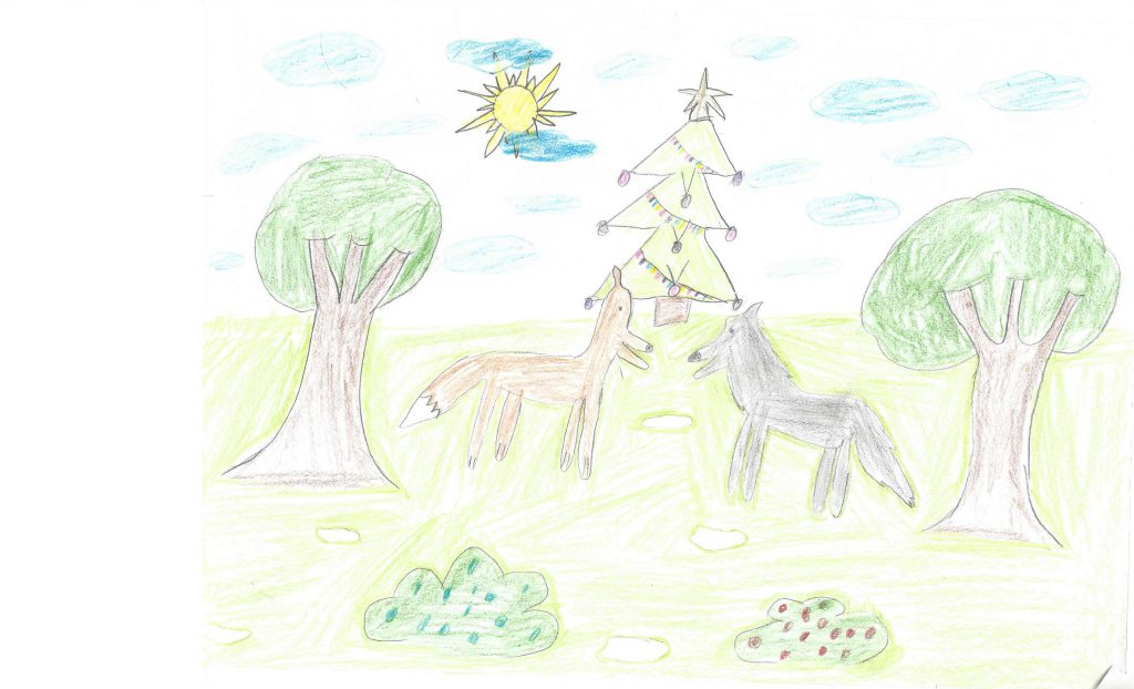 A wolf loving books by Luisa - Ourboox.com