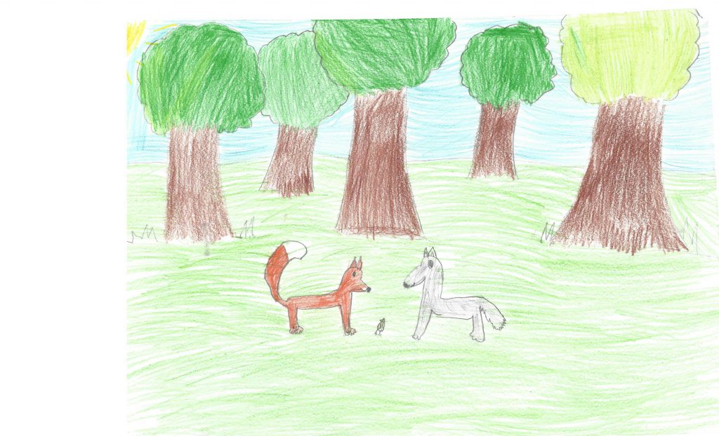 A wolf loving books by Luisa - Ourboox.com