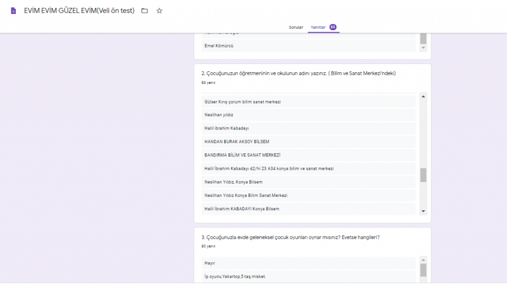 EVİM EVİM GÜZEL EVİM PROJESİ VELİ ÖN DEĞERLENDİRME ANKETİ by nimetayper - Ourboox.com