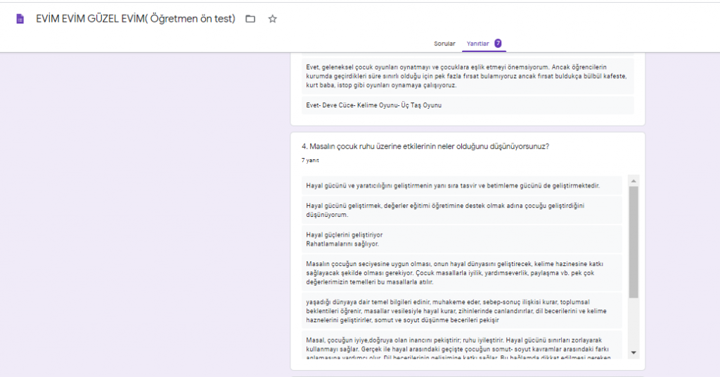EVİM EVİM GÜZEL EVİM PROJESİ ÖĞRETMEN ÖN DEĞERLENDİRME ANKETİ by nimetayper - Ourboox.com