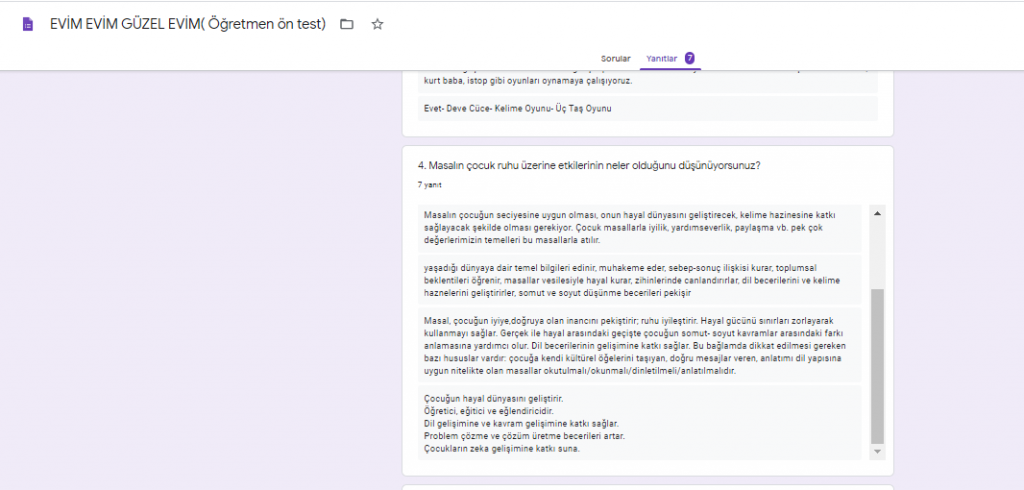 EVİM EVİM GÜZEL EVİM PROJESİ ÖĞRETMEN ÖN DEĞERLENDİRME ANKETİ by nimetayper - Ourboox.com