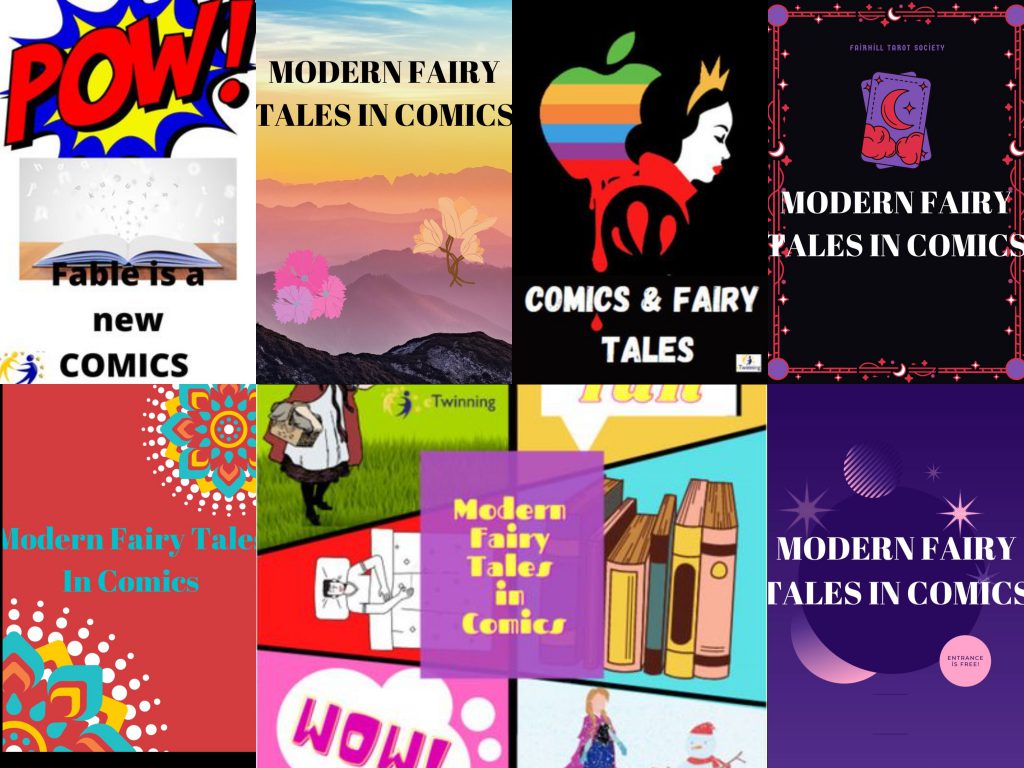 Modern Fairy Tales in Comics – Posters by Julia - Illustrated by Students and teachers - Ourboox.com