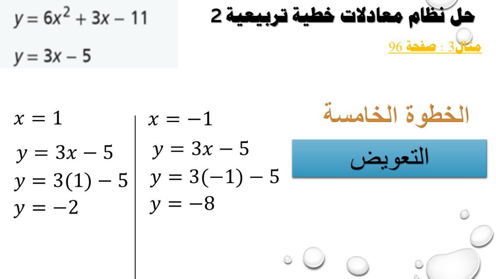 حل أنظمة المعادلات الخطية التربيعية by Faten Alyousef - Ourboox.com