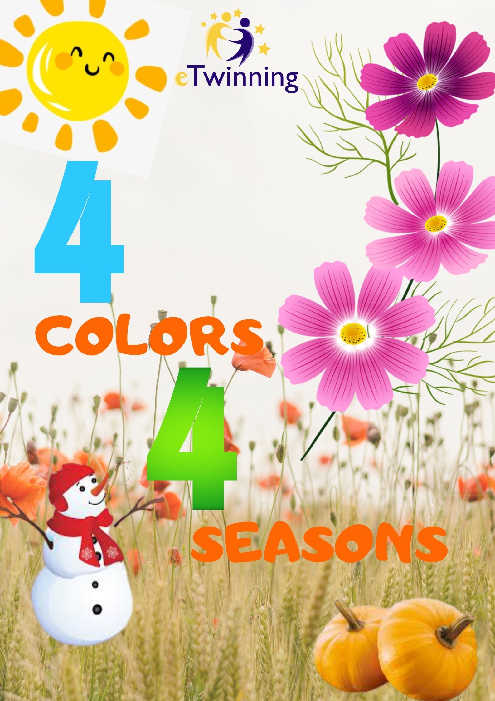 Dört Renk Dört Mevsim Afiş Anketi Four Colours Four Seasons Poster Survey by YASİN CENGİZ - Illustrated by Yasin CENGİZ - Ourboox.com