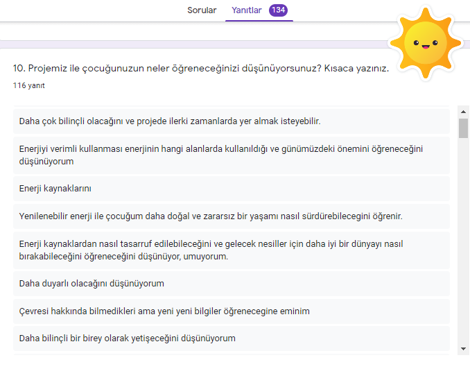 GELECEĞİM YEŞİL ENERJİM PROJESİ VELİ ÖN ANKETİ ANALİZİ by nimetayper - Ourboox.com