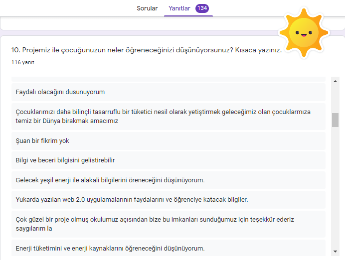 GELECEĞİM YEŞİL ENERJİM PROJESİ VELİ ÖN ANKETİ ANALİZİ by nimetayper - Ourboox.com