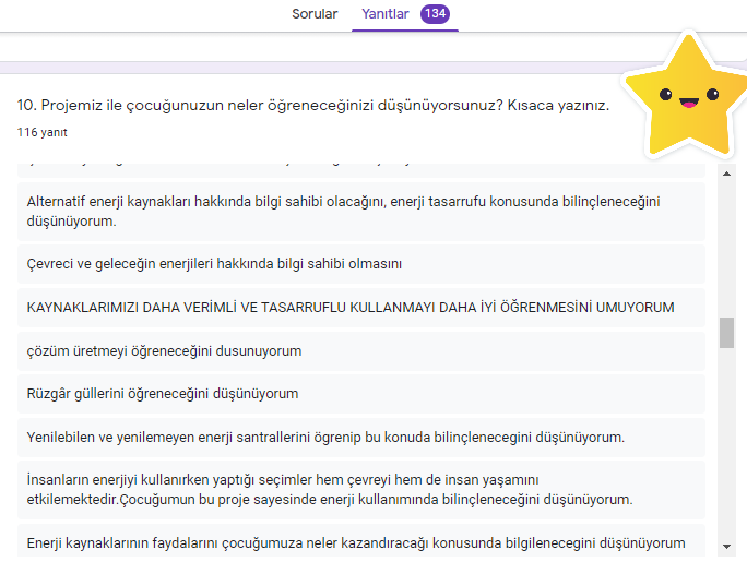 GELECEĞİM YEŞİL ENERJİM PROJESİ VELİ ÖN ANKETİ ANALİZİ by nimetayper - Ourboox.com