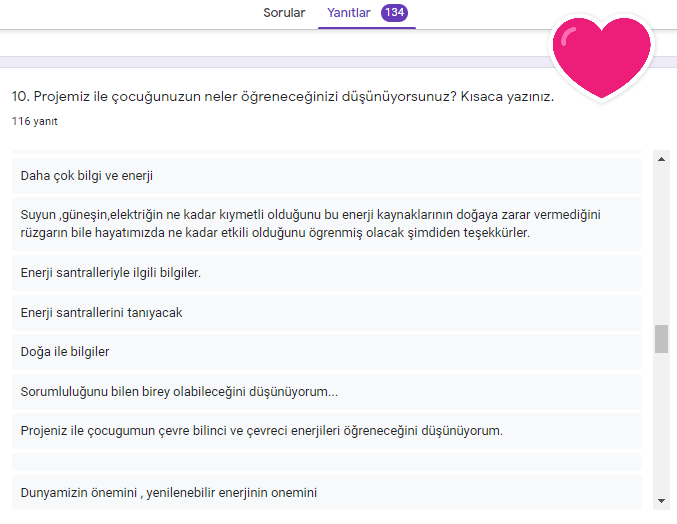 GELECEĞİM YEŞİL ENERJİM PROJESİ VELİ ÖN ANKETİ ANALİZİ by nimetayper - Ourboox.com