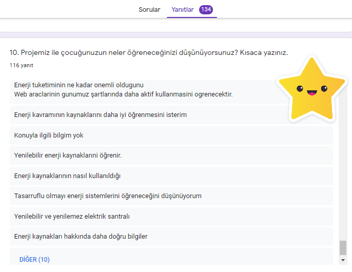 GELECEĞİM YEŞİL ENERJİM PROJESİ VELİ ÖN ANKETİ ANALİZİ by nimetayper - Ourboox.com