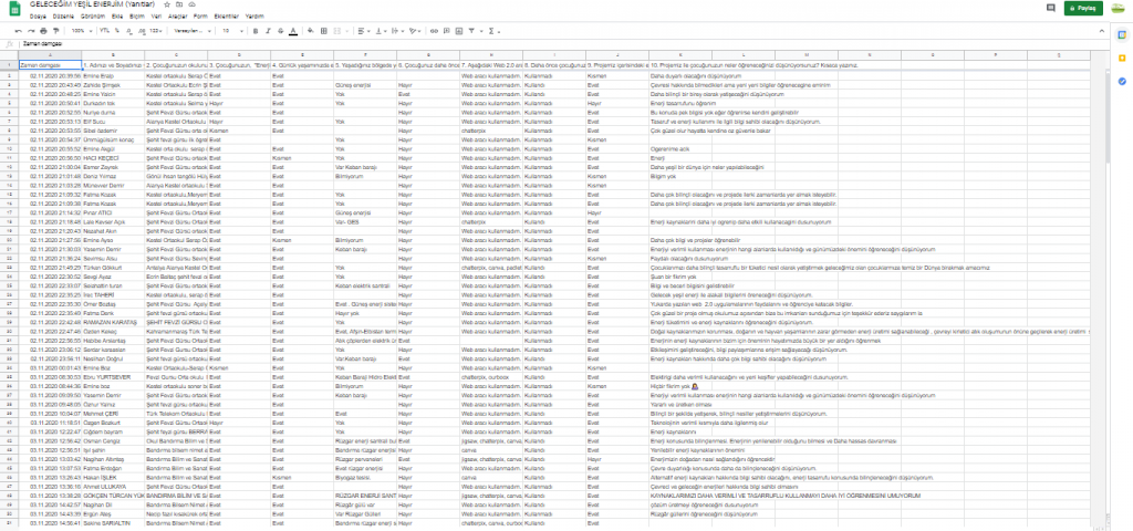 GELECEĞİM YEŞİL ENERJİM PROJESİ VELİ ÖN ANKETİ ANALİZİ by nimetayper - Ourboox.com