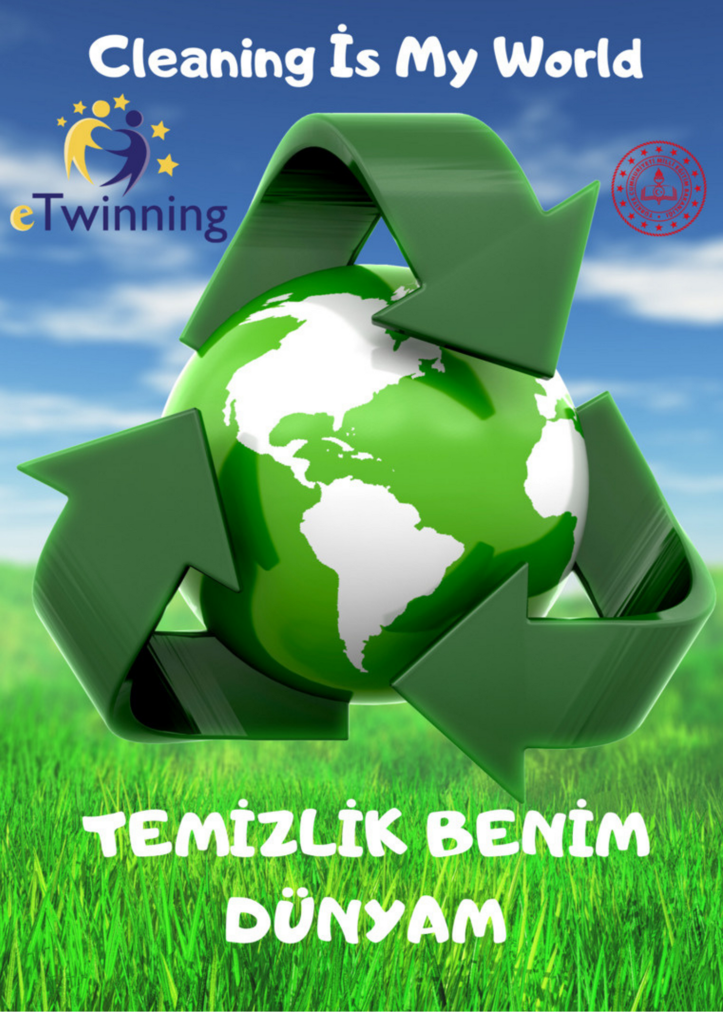 CLEANING İS MY WORLD TEMİZLİK BENİM DÜNYAM by AYŞE AK - Illustrated by PROJE POSTER ÇALIŞMALARI - Ourboox.com