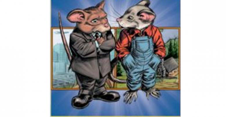 فأر القرية وفأر المدينة by asmaa ali - Illustrated by أسماء علي  - Ourboox.com