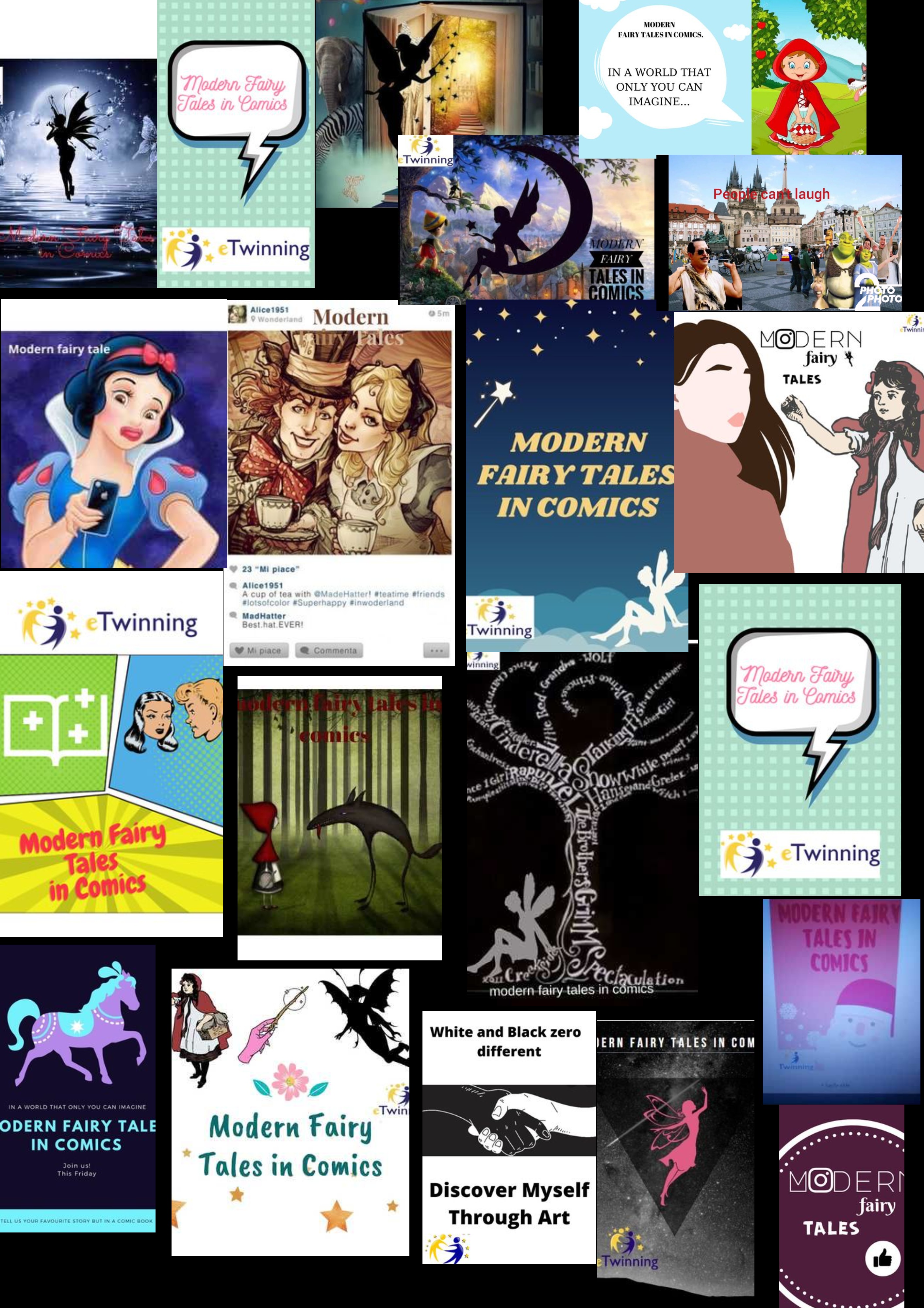 Modern Fairy Tales in Comics – Posters by Julia - Illustrated by Students and teachers - Ourboox.com