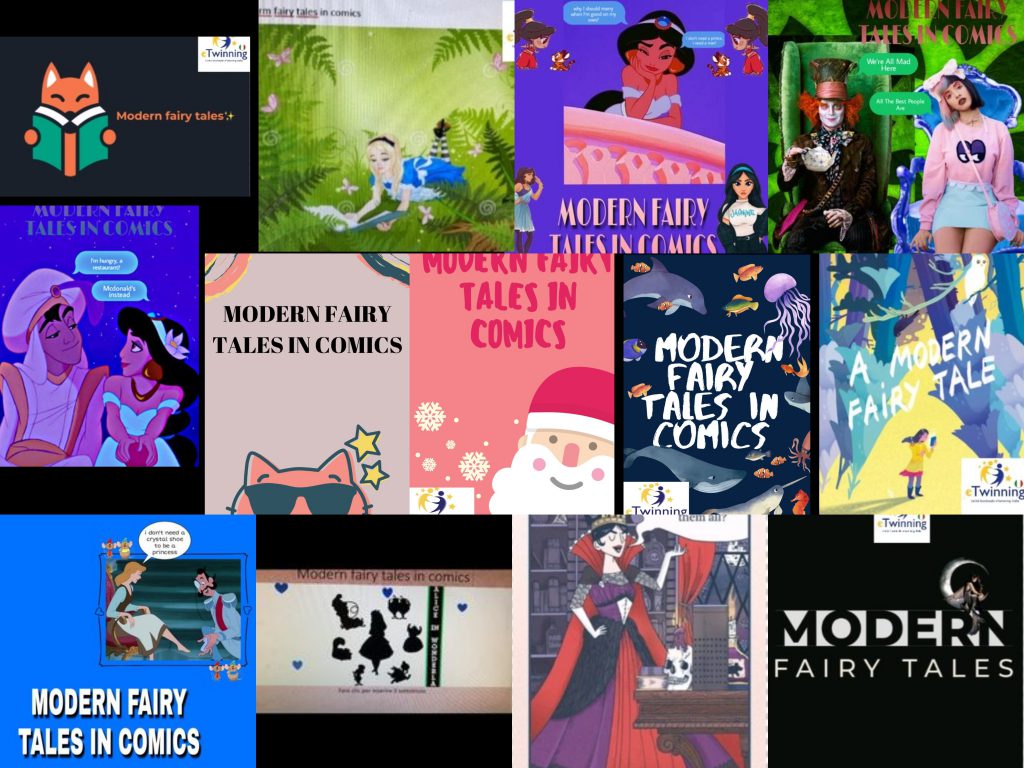 Modern Fairy Tales in Comics – Posters by Julia - Illustrated by Students and teachers - Ourboox.com