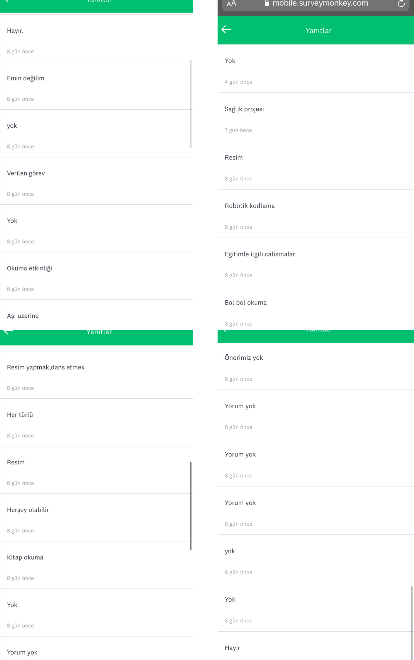COVID 0 BIZ 1 PROJESI OGRENCI ON DEGERLENDIRME ANKET SONUÇLARI by nil gök - Ourboox.com